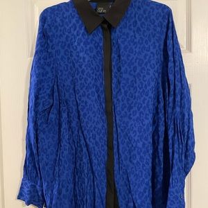 Asos Curve size 18 US royal blue blouse